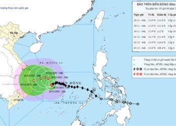 Thời tiết hôm nay (28-11): Bão số 15 cách đảo Song Tử Tây khoảng 240km