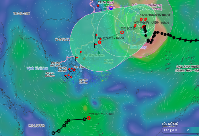 Áp thấp nhiệt đới suy yếu thành vùng áp thấp trên biển Đông ngày 29 - 11 - Ảnh 1. Áp thấp nhiệt đới suy yếu thành vùng áp thấp trên biển Đông ngày 29 - 11 - Ảnh 1.