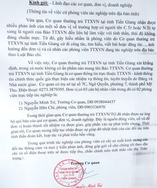Cái kết cho 2 người mạo danh phóng viên hoạt động báo chí - Ảnh 2.