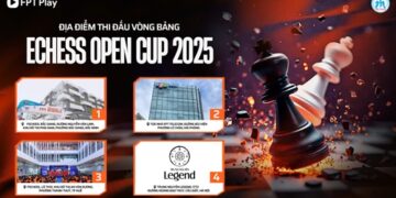 Giải cờ vua EChess Open Cup 2025 mở thi đấu trực tuyến