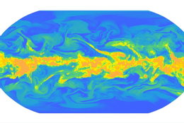 Hình minh họa do AI dự báo thời tiết của Google tạo ra. Ảnh: Google Hình minh họa do AI dự báo thời tiết của Google tạo ra. Ảnh: Google